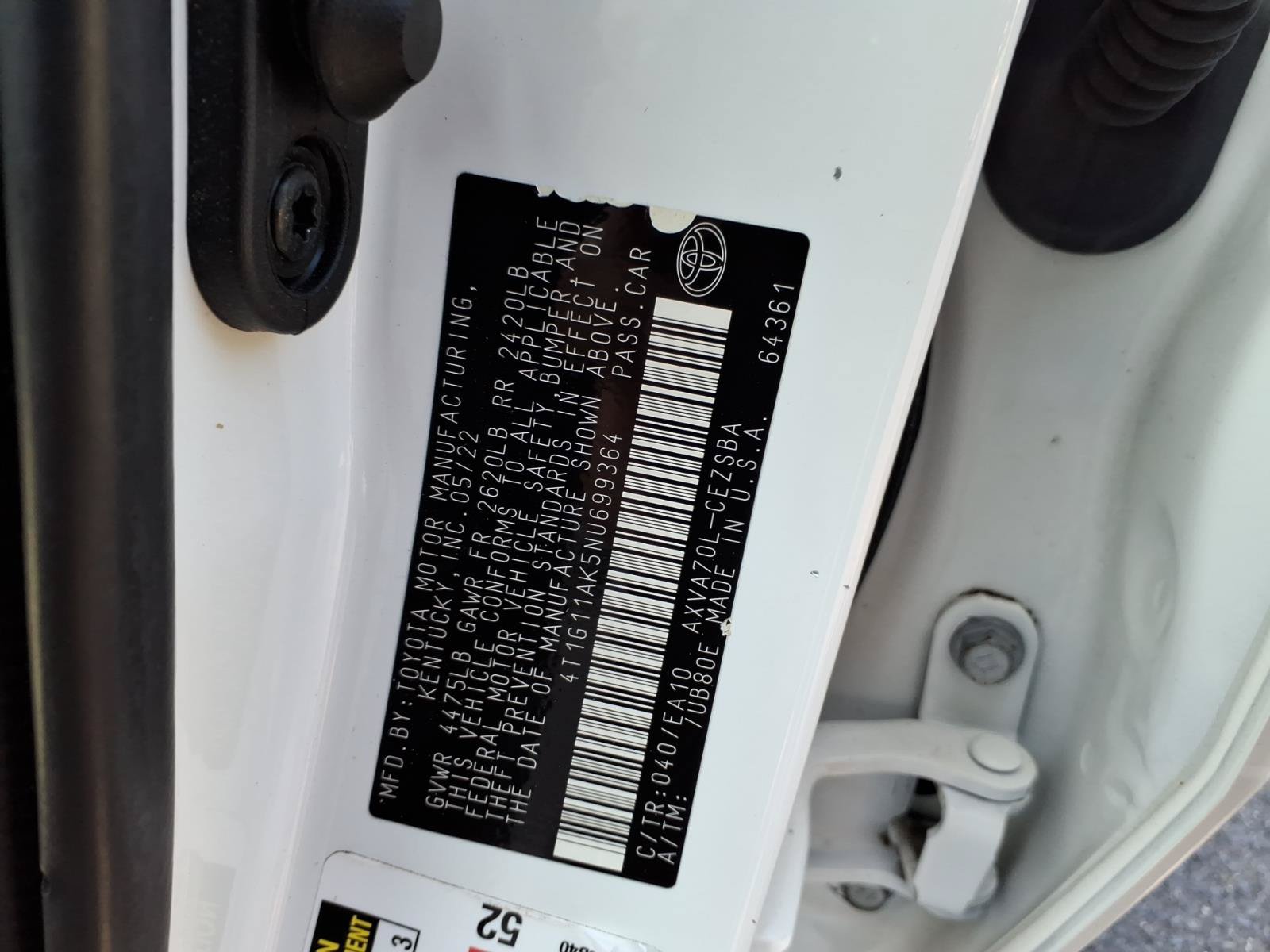 Used 2022 Toyota Camry SE FWD image 22