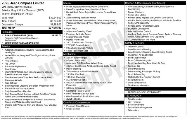 Used 2025 Jeep Compass Limited w/ Sun & Sound Group AWD/4WD image 15