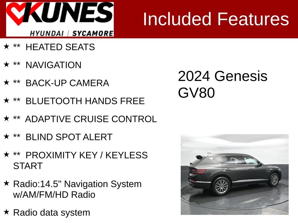 Used 2024 Genesis GV80 2.5T AWD/4WD image 2