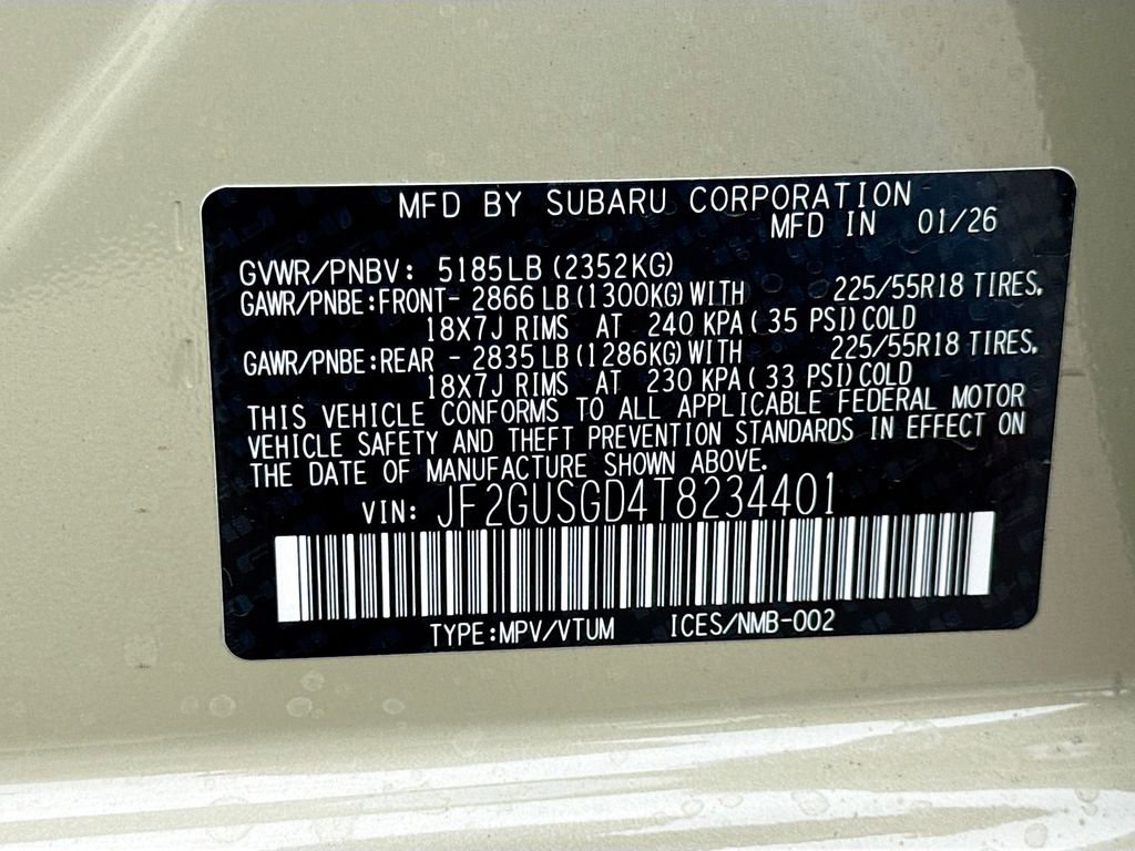 New 2026 Subaru Crosstrek 2.5i Sport image 41