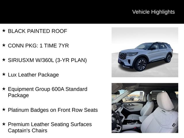 New 2026 Ford Explorer Platinum w/ LUX Leather Package image 7
