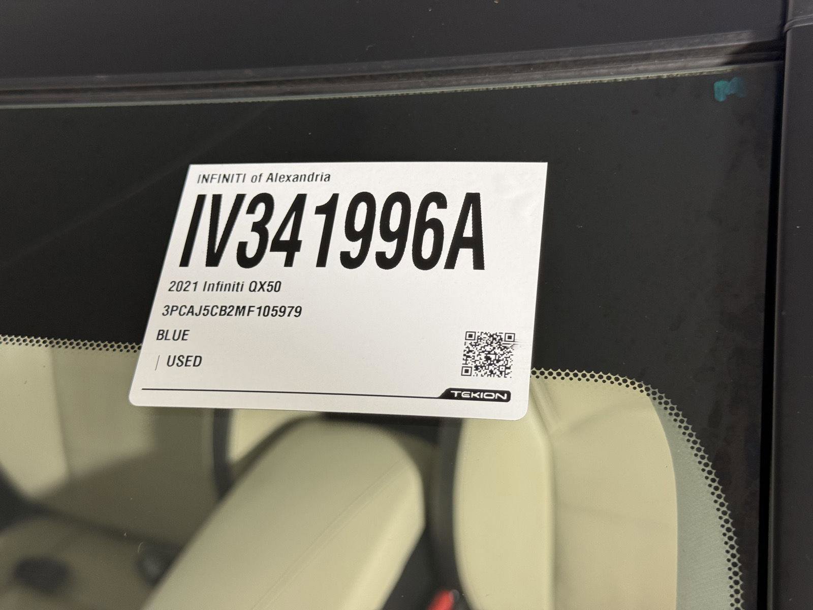 Used 2021 INFINITI QX50 Sensory w/ Cargo Package image 30