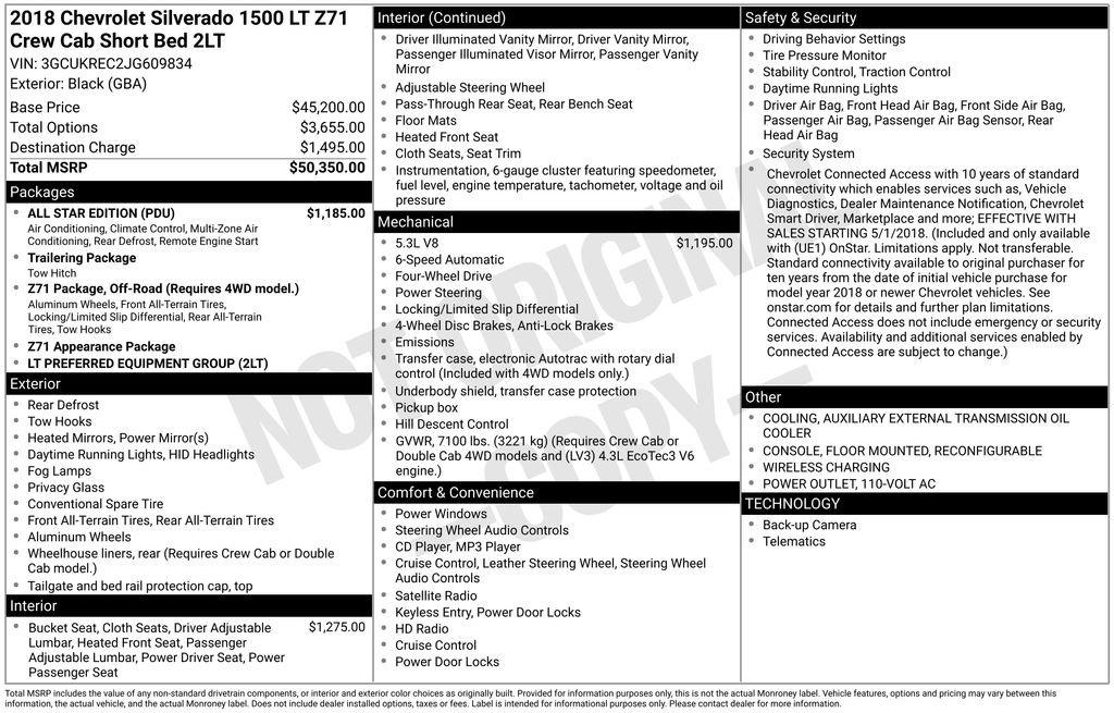 Used 2018 Chevrolet Silverado 1500 LT w/ All Star Edition image 10