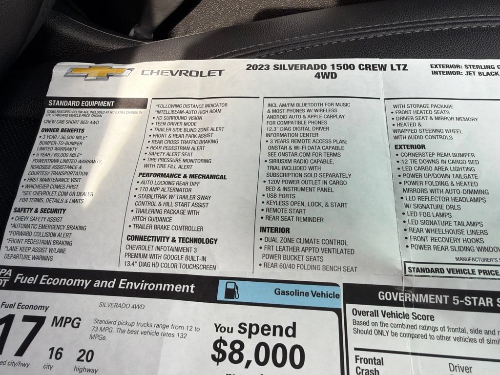 Used 2023 Chevrolet Silverado 1500 LTZ AWD/4WD image 45