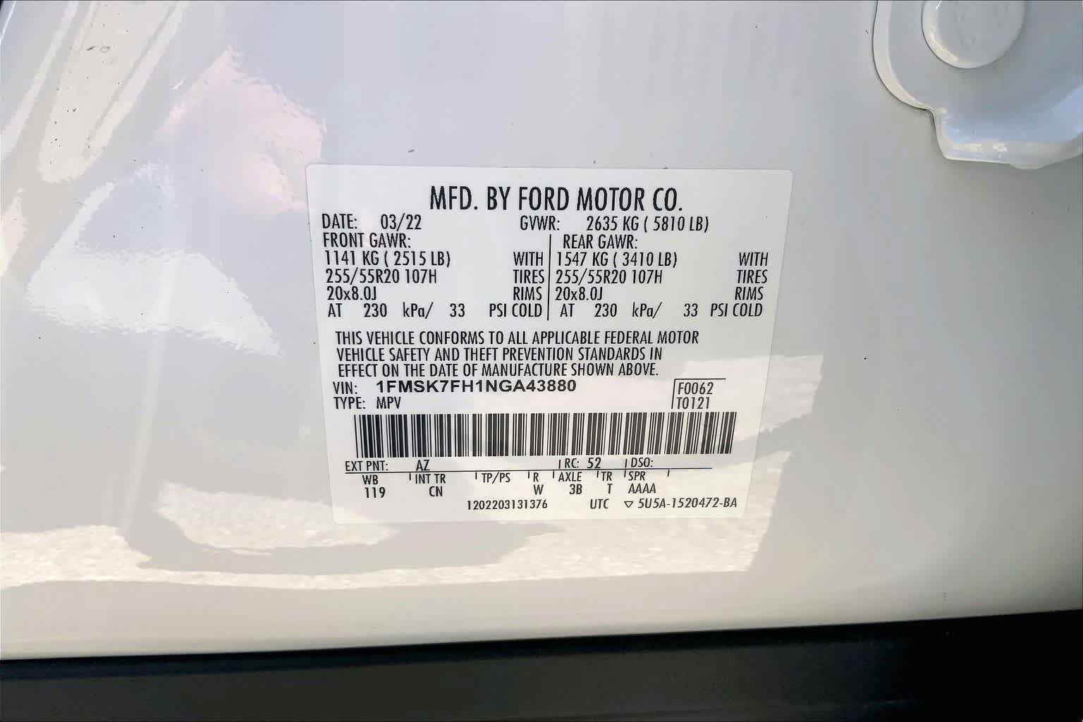 Used 2022 Ford Explorer Limited w/ Equipment Group 301A RWD image 37