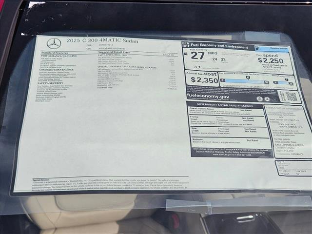 New 2025 Mercedes-Benz C 300 4MATIC Sedan image 18