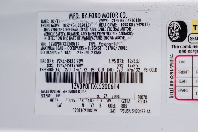 Used 2012 Ford Mustang GT Premium w/ Electronics Pkg RWD image 83