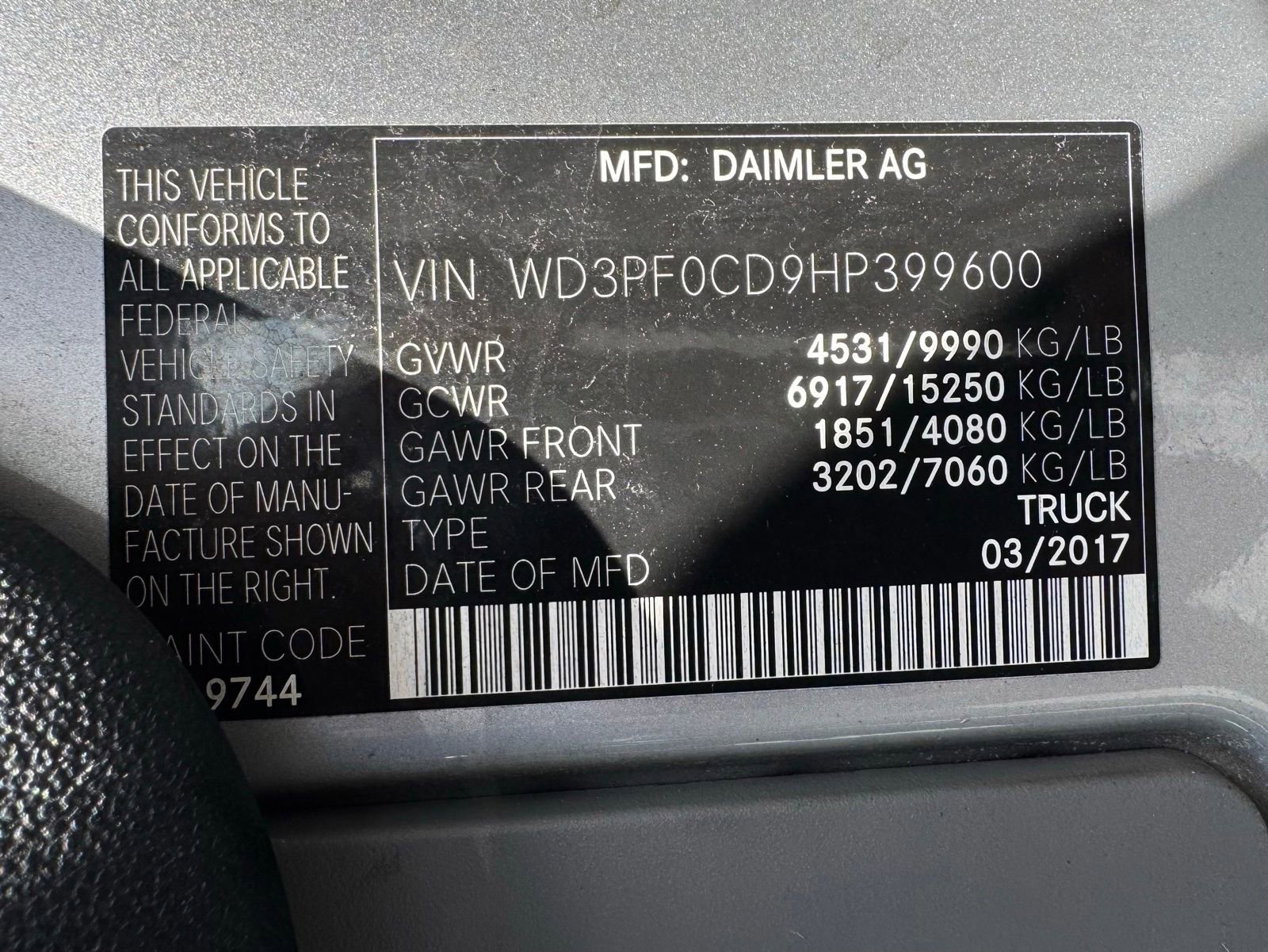 Used 2017 Mercedes-Benz Sprinter 3500 image 18