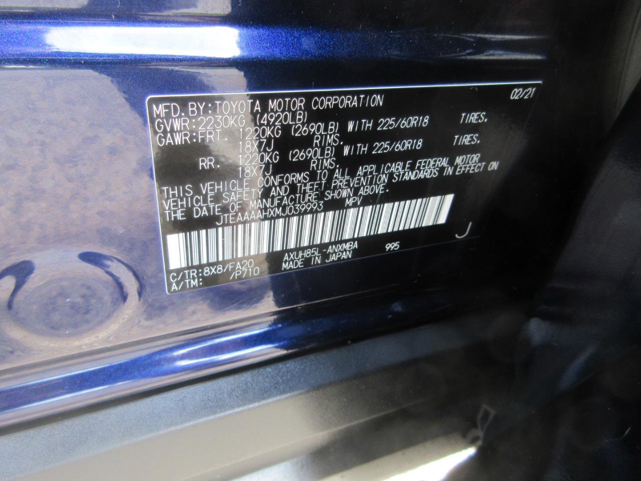 Used 2021 Toyota Venza LE w/ Carpet Mat Package (TMS) AWD/4WD image 31