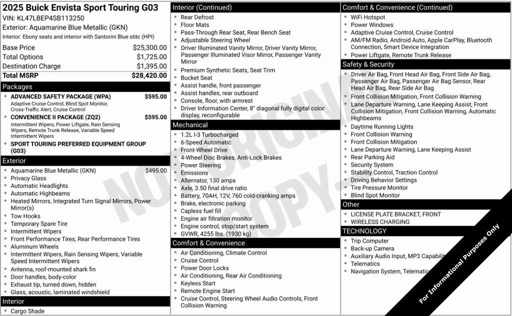 Used 2025 Buick Envista Sport Touring w/ Convenience II Package image 13