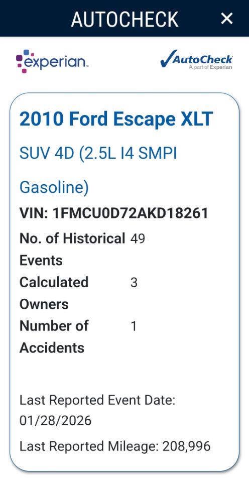 Used 2010 Ford Escape XLT FWD image 18