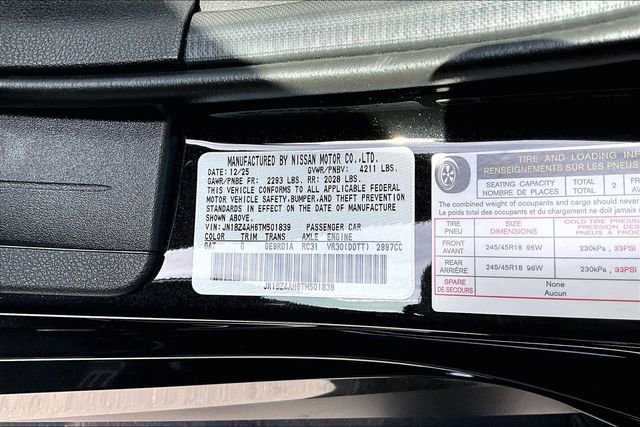 New 2026 Nissan Z Sport image 13