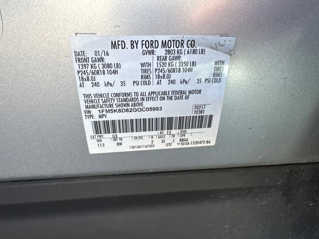 Used 2016 Ford Explorer XLT AWD/4WD image 9