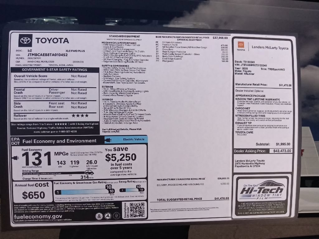 New 2026 Toyota bZ FWD image 35