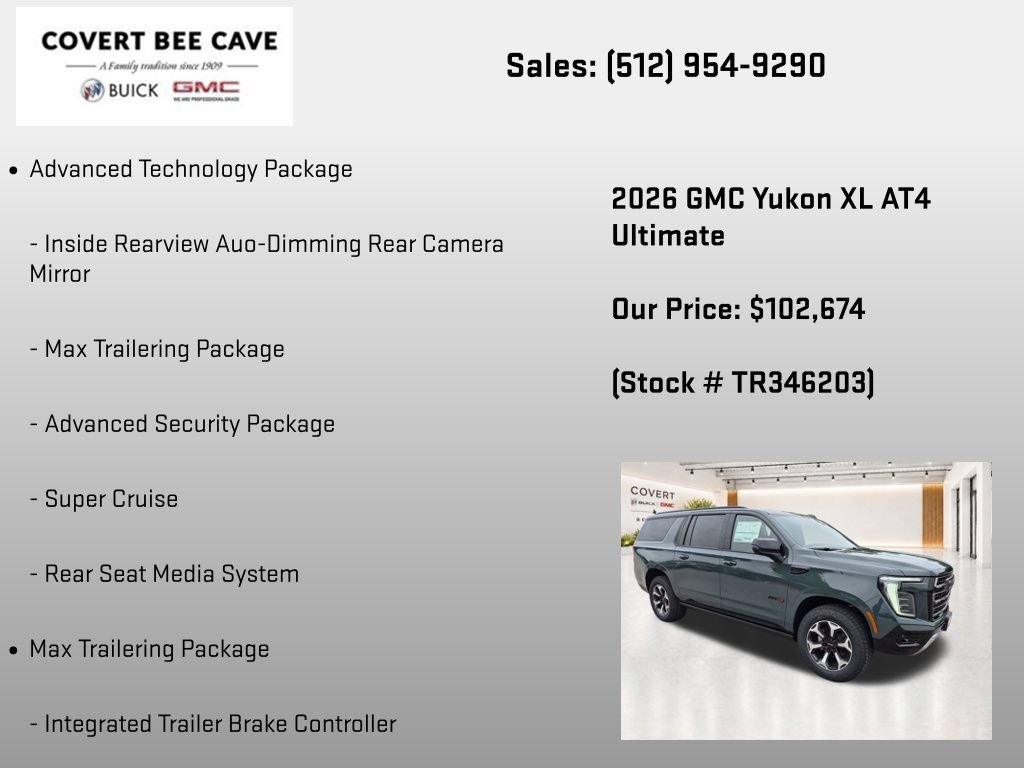 New 2026 GMC Yukon XL AT4 Ultimate AWD/4WD image 31