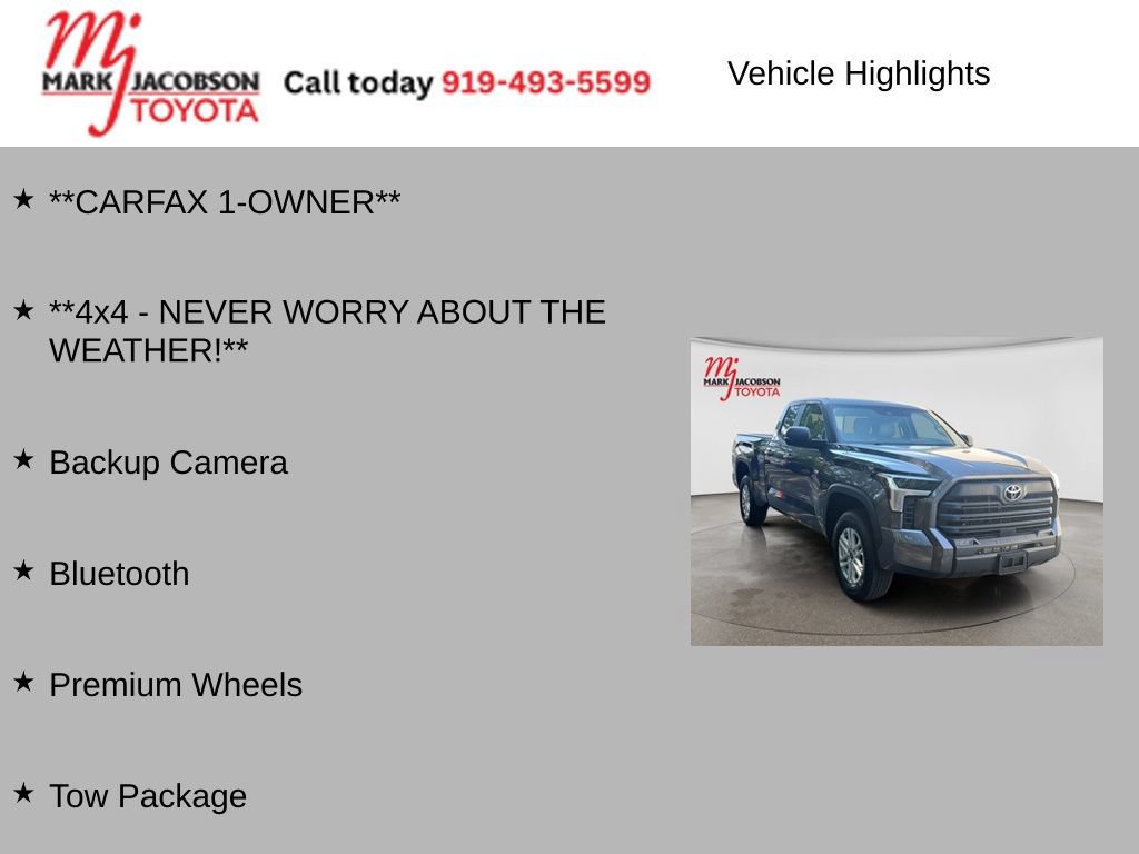 Used 2024 Toyota Tundra SR5 w/ SR5 Premium Package AWD/4WD image 7