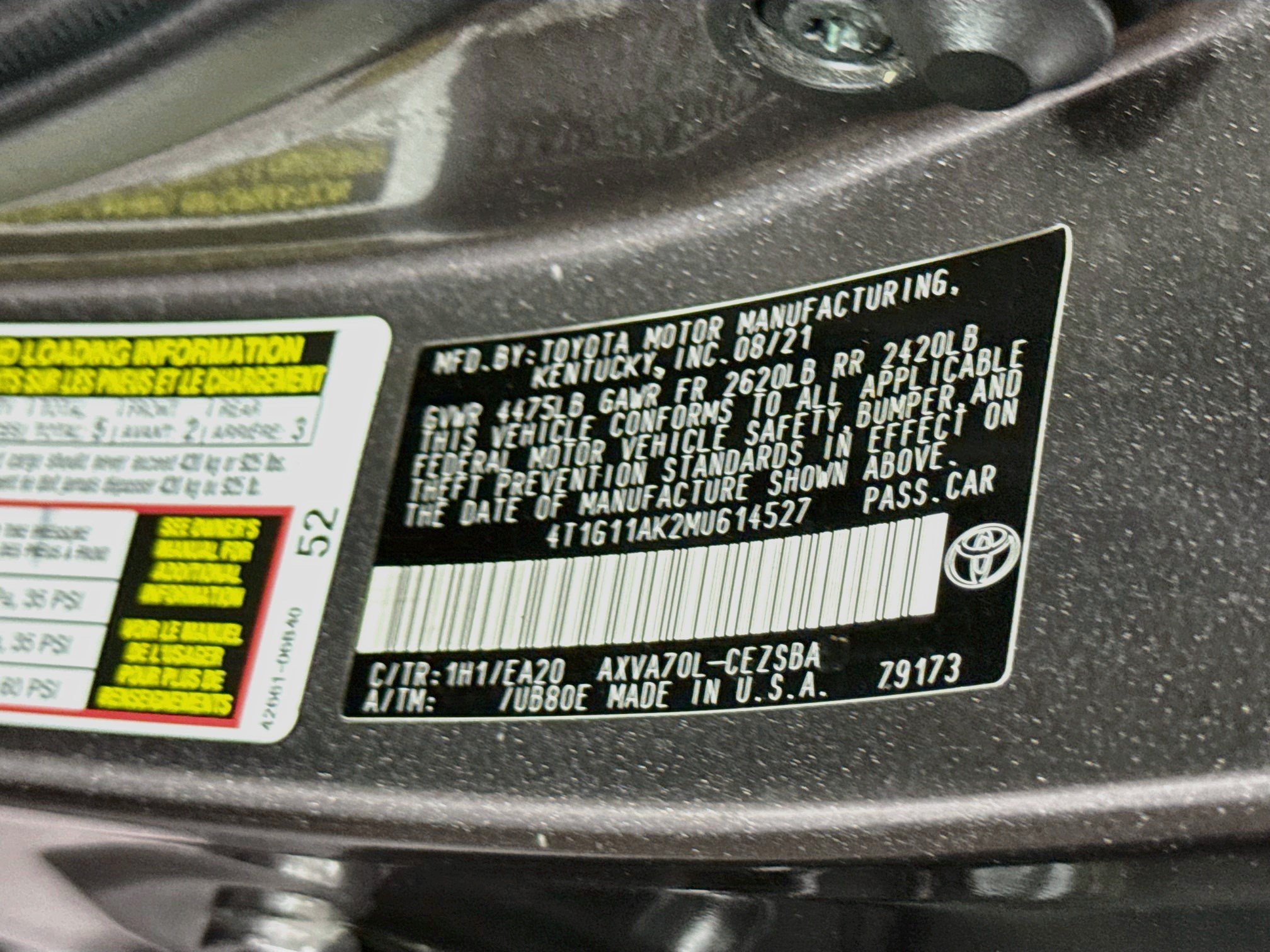 Used 2021 Toyota Camry SE w/ Carpet Mat Package (TMS) FWD image 39