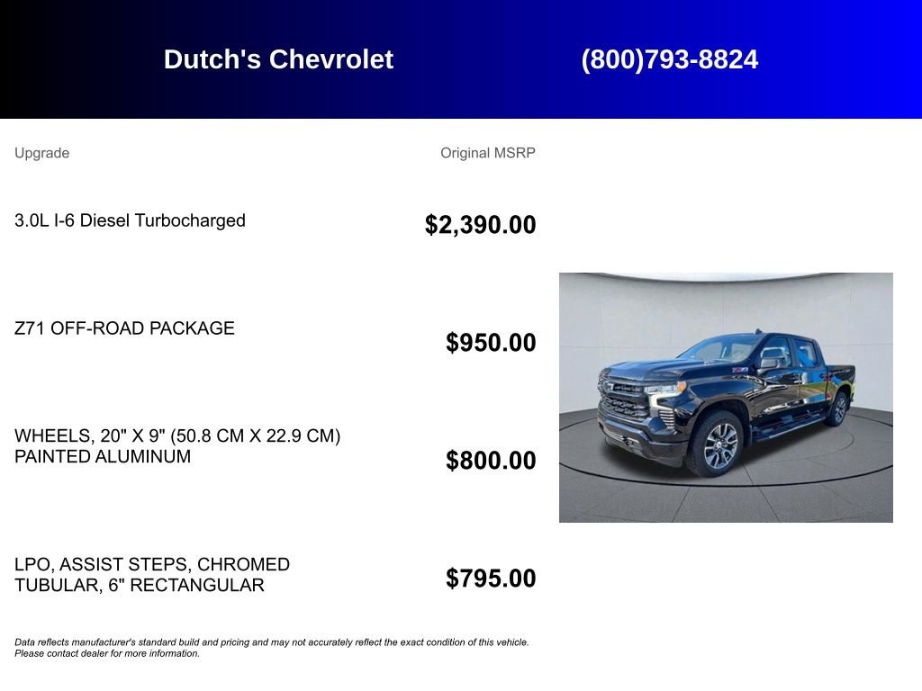 Used 2023 Chevrolet Silverado 1500 RST w/ Z71 Off-Road Package AWD/4WD image 6