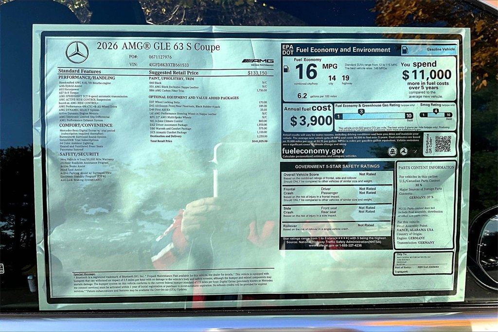 New 2026 Mercedes-Benz GLE 63 AMG S image 14