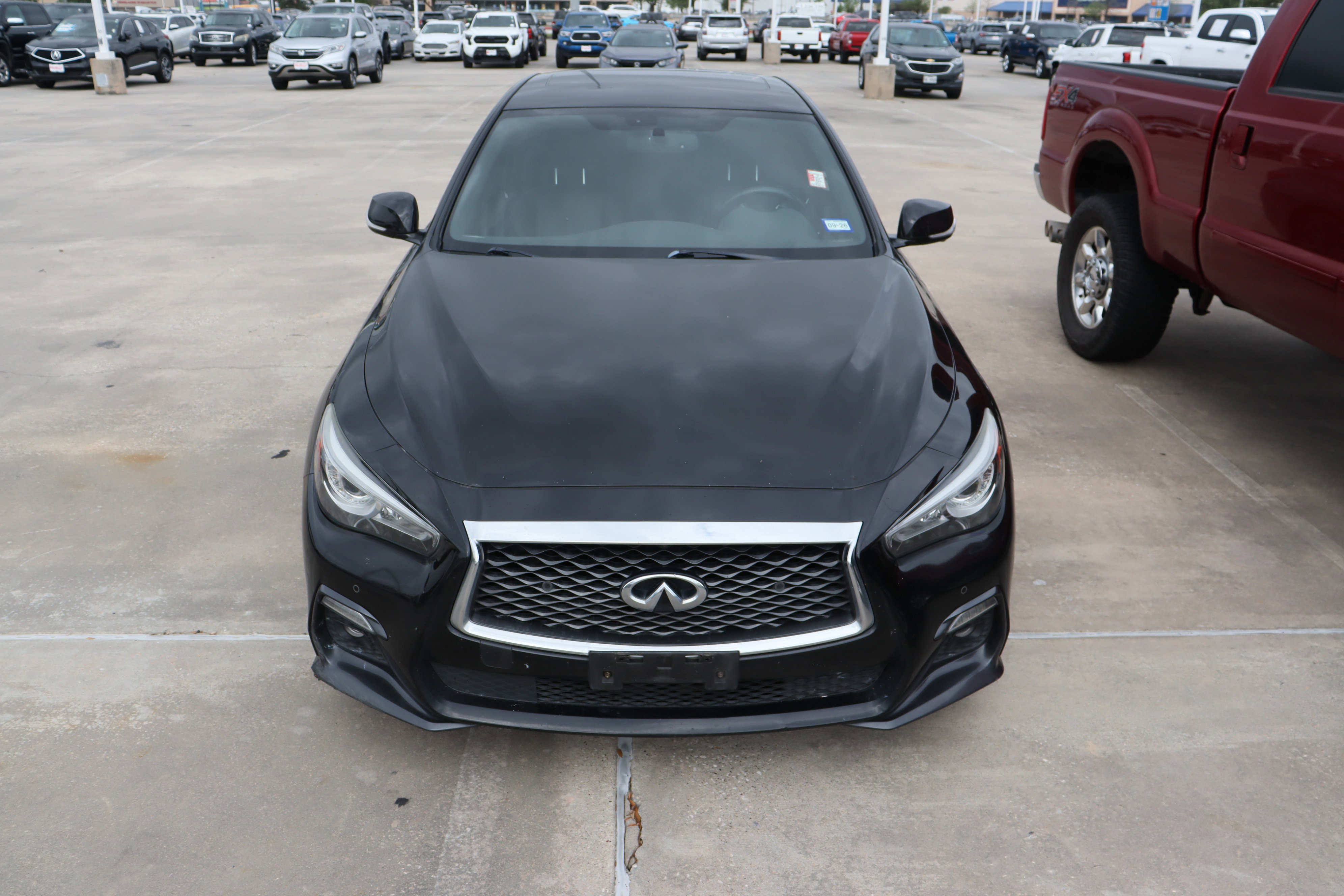 Used 2018 INFINITI Q50 Red Sport 400 w/ Sensory Package (Sport) image 3