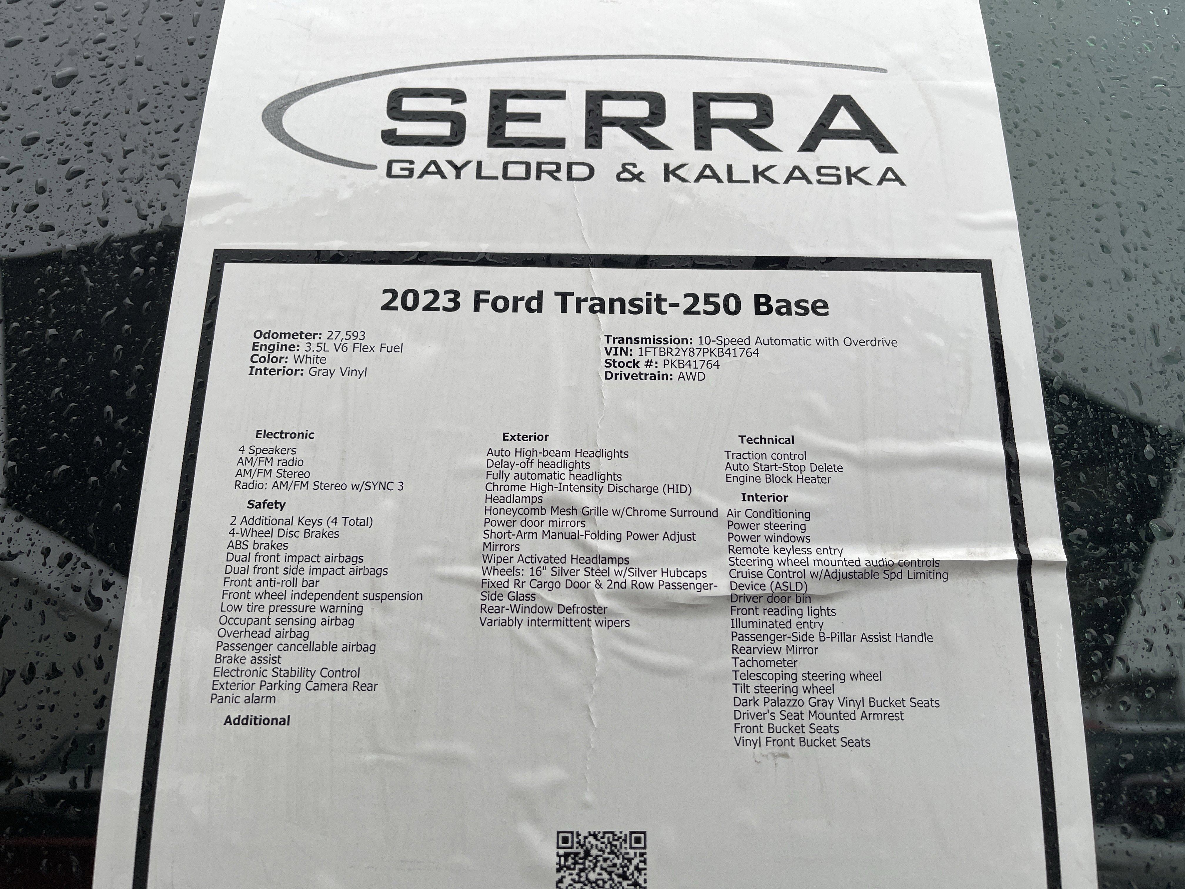 Certified 2023 Ford Transit 250 w/ Exterior Upgrade Package image 27