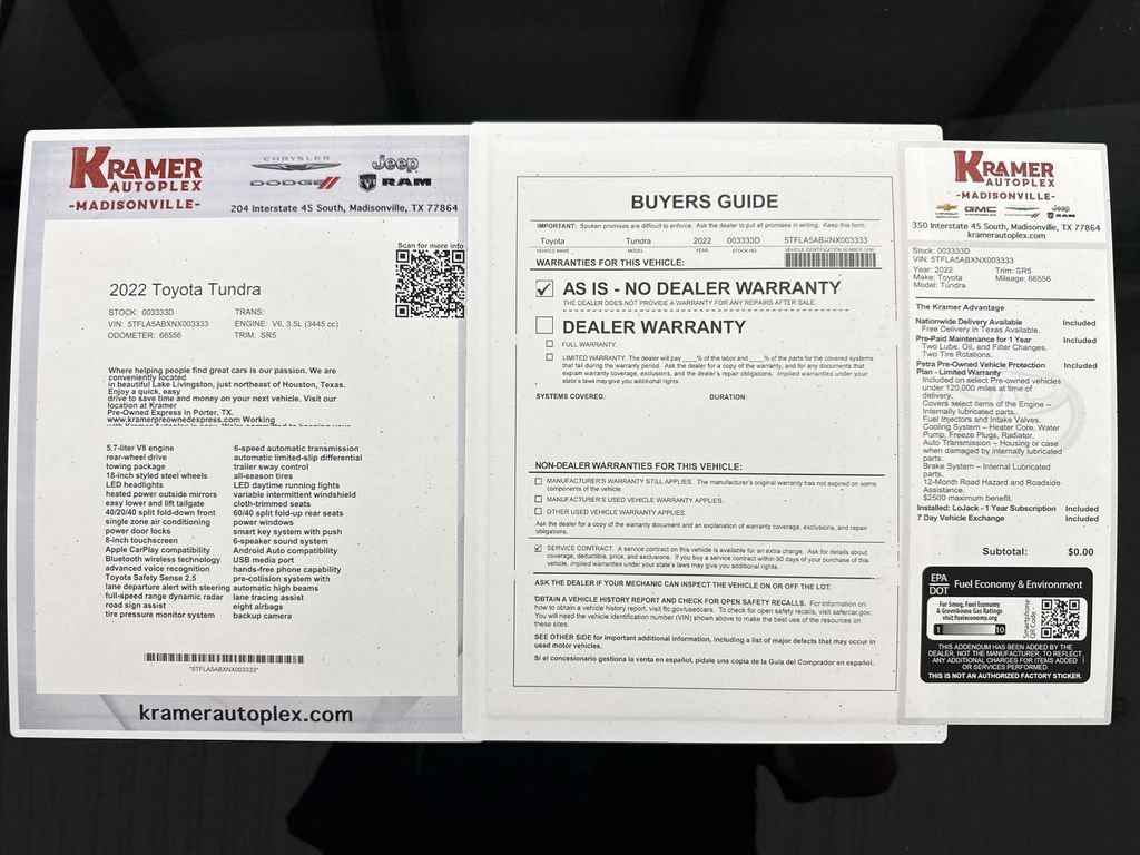 Used 2022 Toyota Tundra SR5 RWD image 35