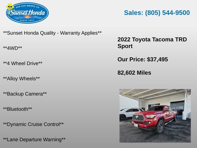 Used 2022 Toyota Tacoma TRD Sport w/ Technology Package AWD/4WD image 5