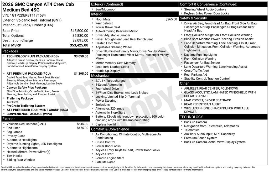 New 2026 GMC Canyon AT4 w/ Technology Plus Package image 42