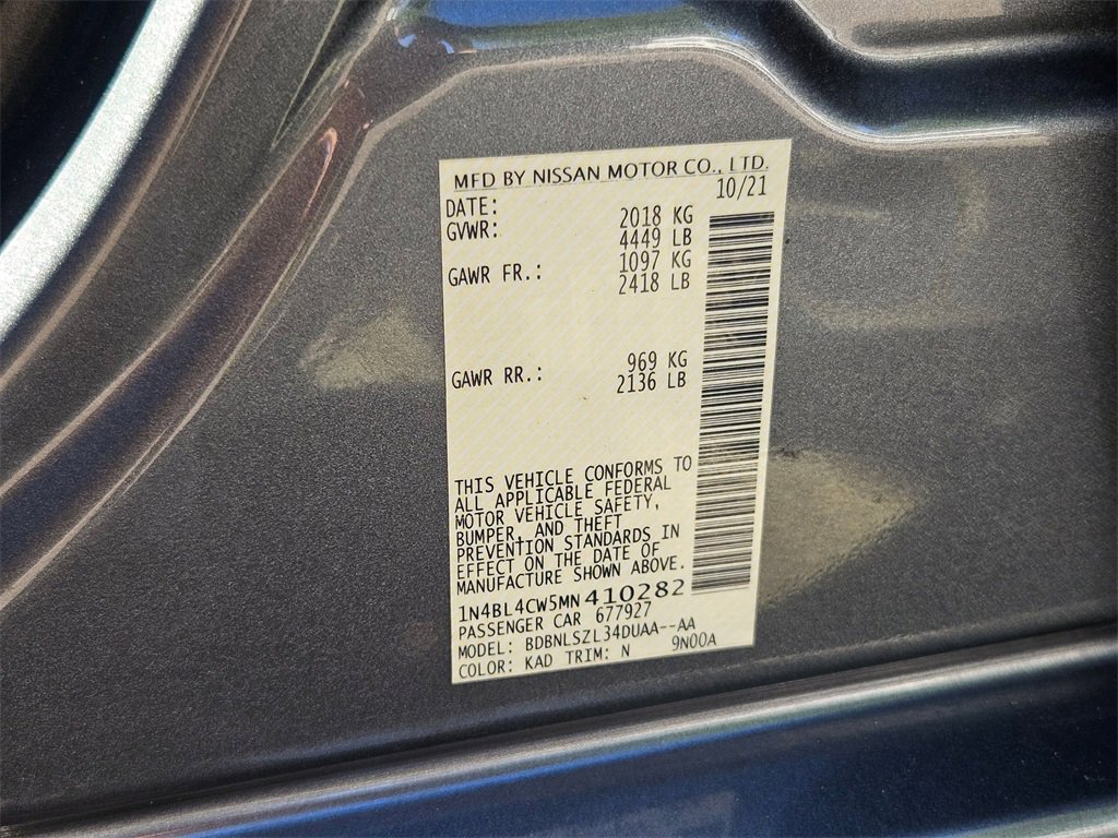 Used 2021 Nissan Altima 2.5 SR w/ SR Premium Package image 29