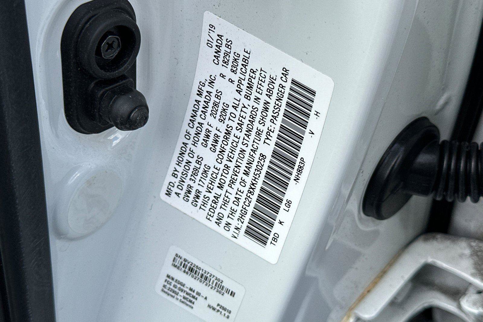 Certified 2019 Honda Civic Sport image 26