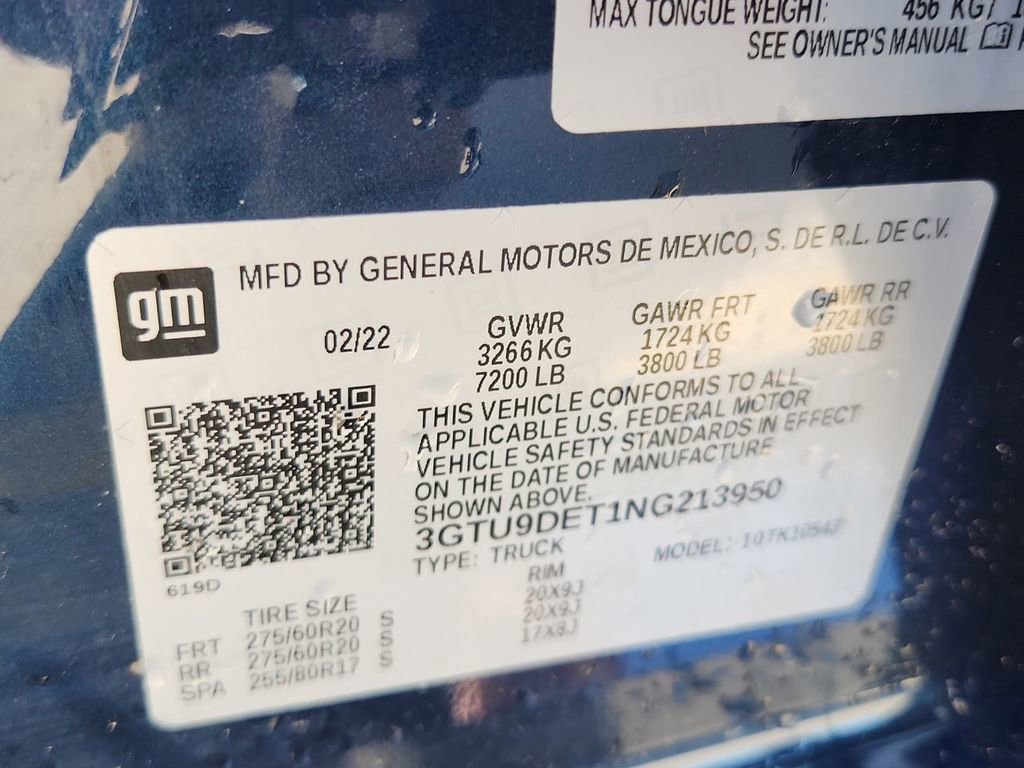 Certified 2022 GMC Sierra 1500 SLT w/ SLT Premium Plus Package AWD/4WD image 34