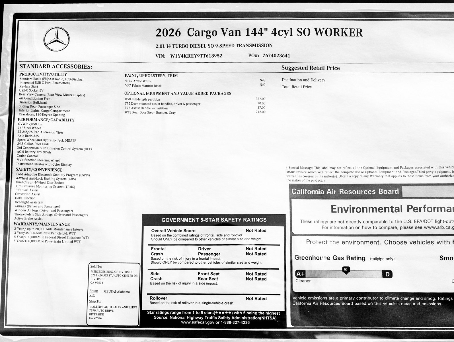 New 2026 Mercedes-Benz Sprinter 2500 image 22