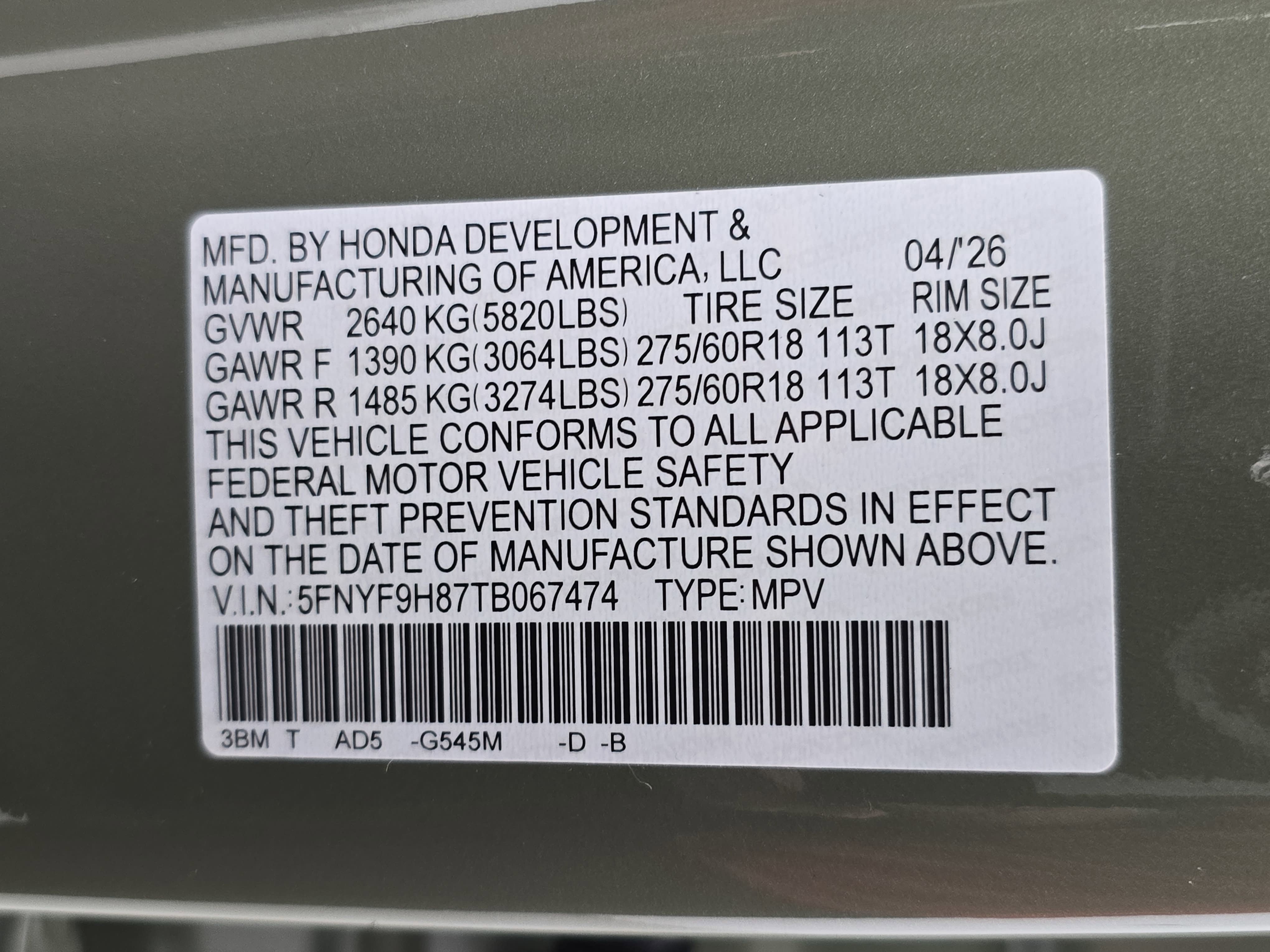 New 2026 Honda Passport TrailSport Elite image 36