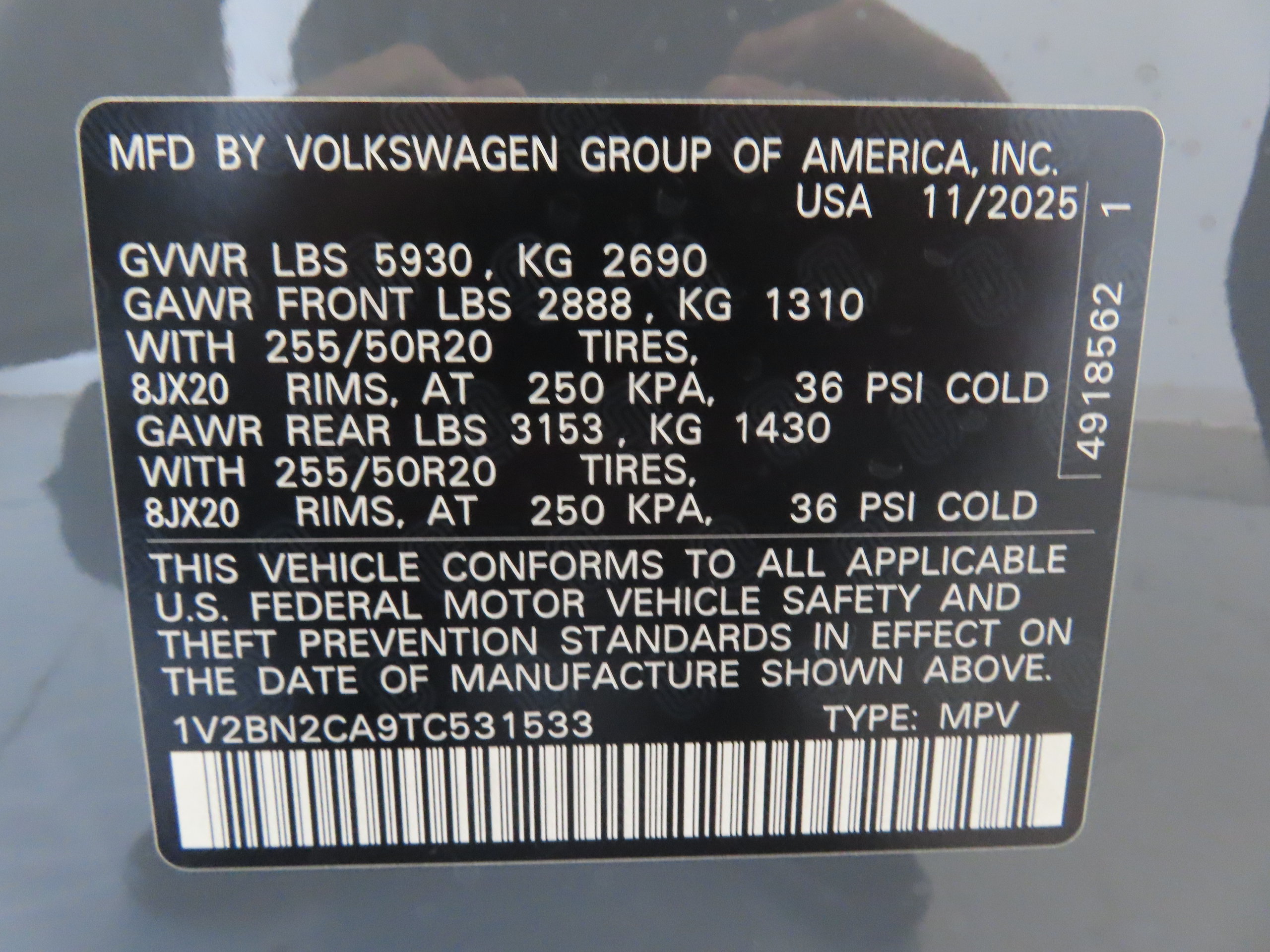 Certified 2026 Volkswagen Atlas SEL AWD/4WD image 30