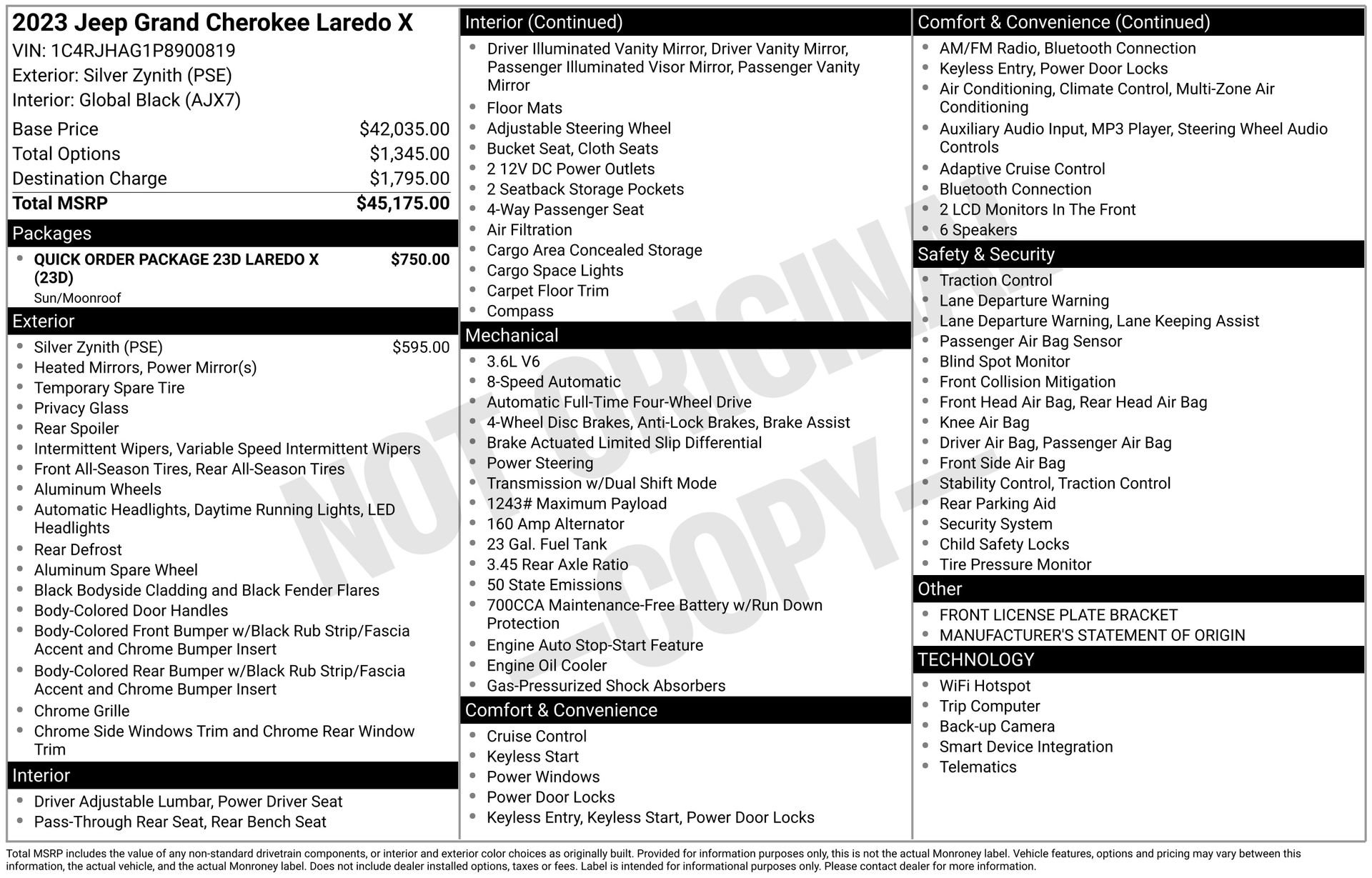 Used 2023 Jeep Grand Cherokee Laredo X image 3