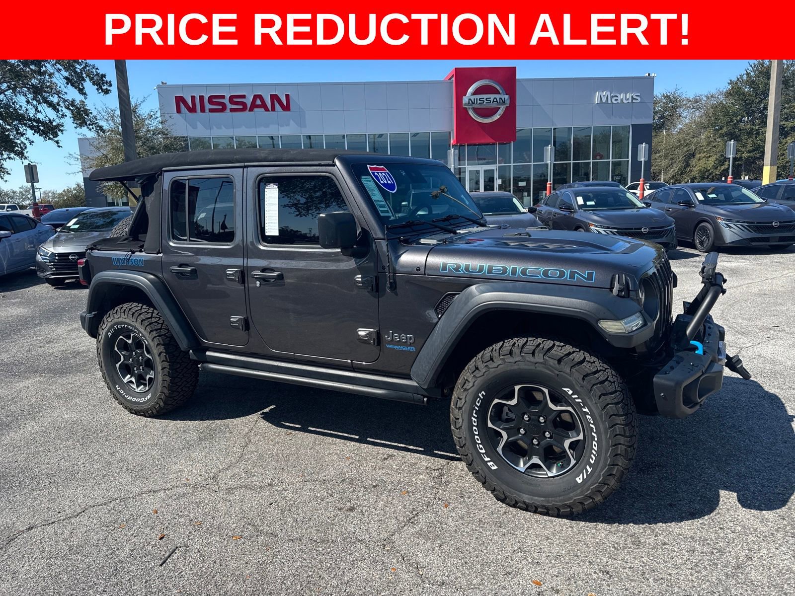 Used 2021 Jeep Wrangler Unlimited Rubicon 4xe w/ Steel Bumper Group image 1
