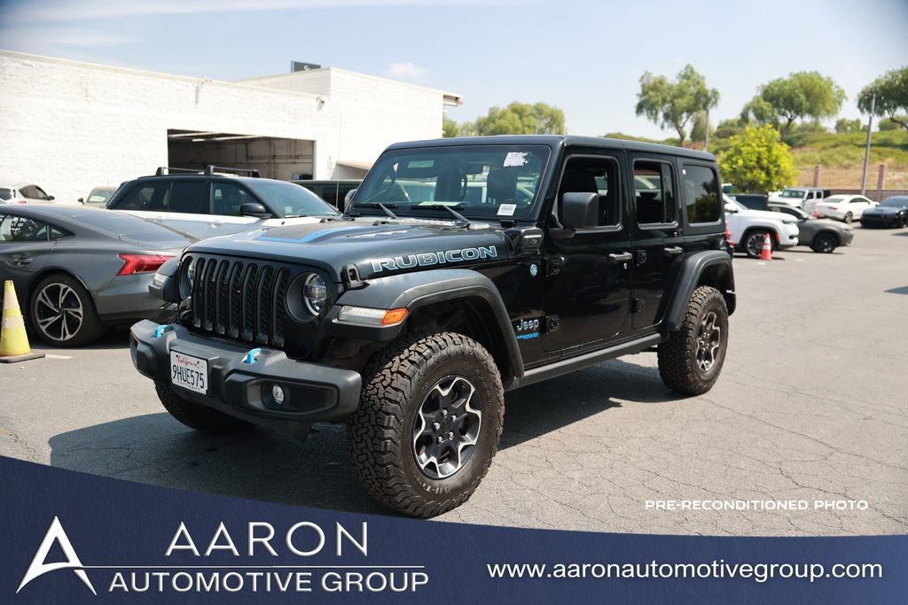 Used 2022 Jeep Wrangler Unlimited Rubicon 4xe w/ Cold Weather Group image 1