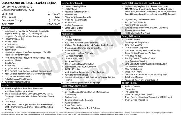 Used 2023 MAZDA CX-5 Carbon Edition image 19
