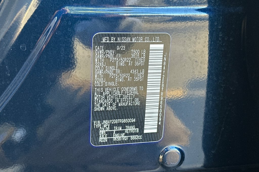 Used 2024 Nissan Armada Platinum w/ Captain's Chairs Package AWD/4WD image 34