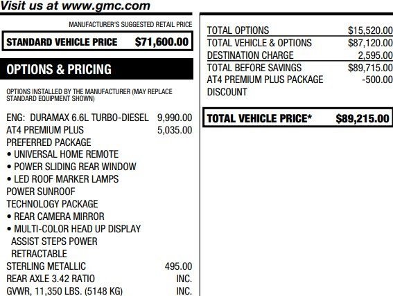 Used 2026 GMC Sierra 2500 AT4 w/ AT4 Premium Plus Package image 2