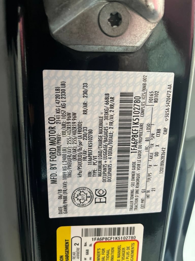 Used 2019 Ford Mustang GT w/ Equipment Group 301A RWD image 71