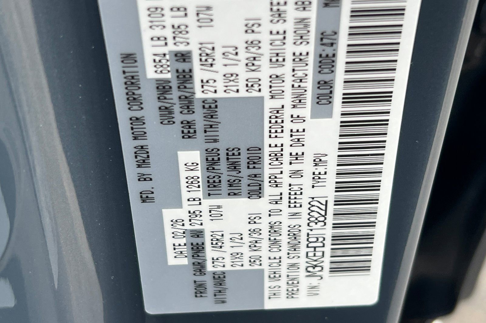 New 2026 MAZDA CX-90 3.3 Turbo w/ Premium Plus Pkg image 23