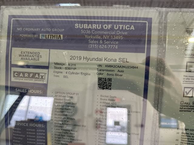 Used 2019 Hyundai Kona SEL image 30