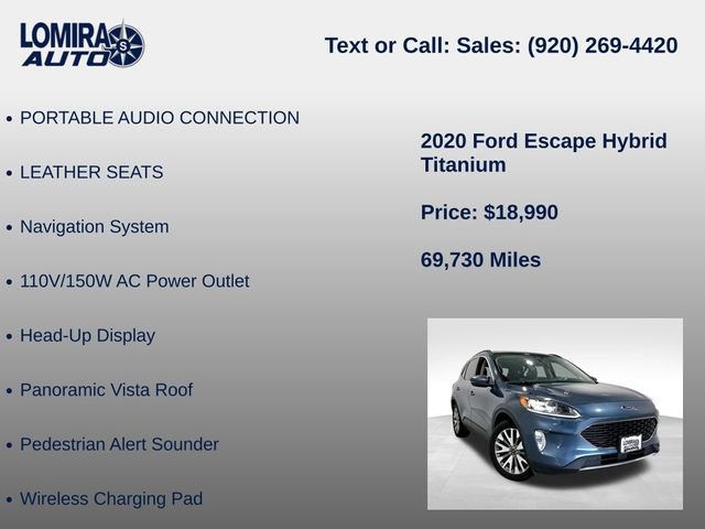 Used 2020 Ford Escape Titanium w/ Titanium Premium Package 2.0 AWD/4WD image 27