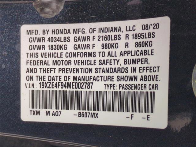 Certified 2021 Honda Insight Touring image 26