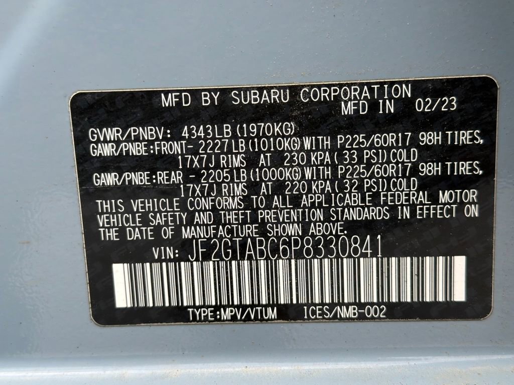 Certified 2023 Subaru Crosstrek 2.0i AWD/4WD image 50