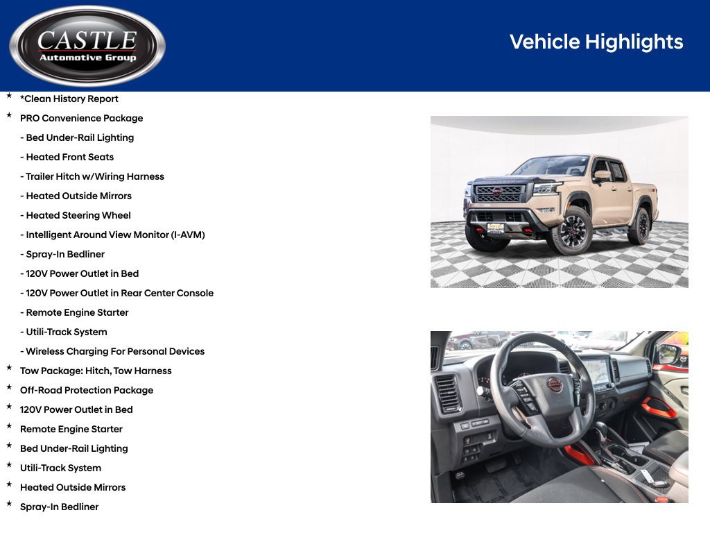 Used 2023 Nissan Frontier PRO-4X w/ Pro Convenience Package AWD/4WD image 4