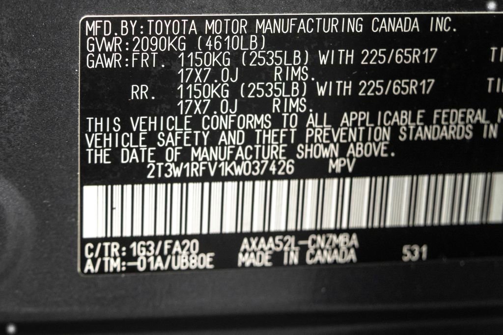 Used 2019 Toyota RAV4 XLE w/ Convenience Package image 38