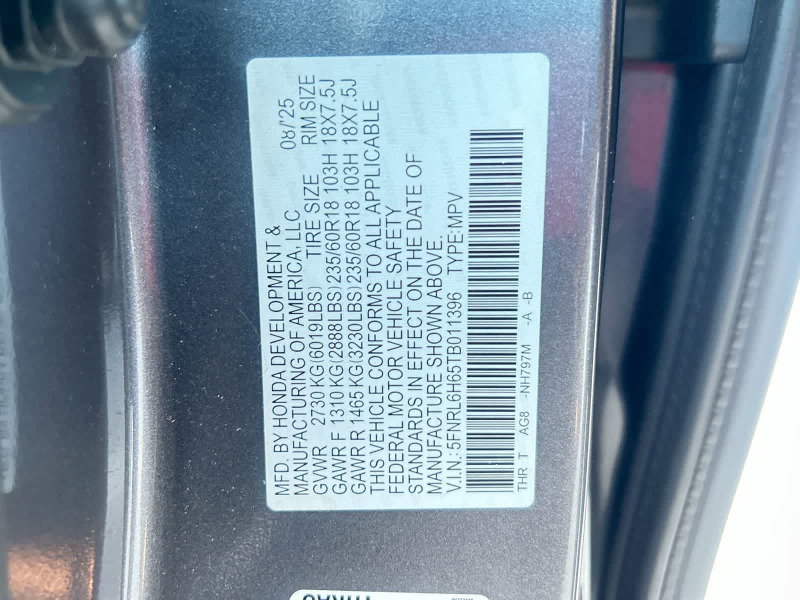 Used 2026 Honda Odyssey EX-L image 2