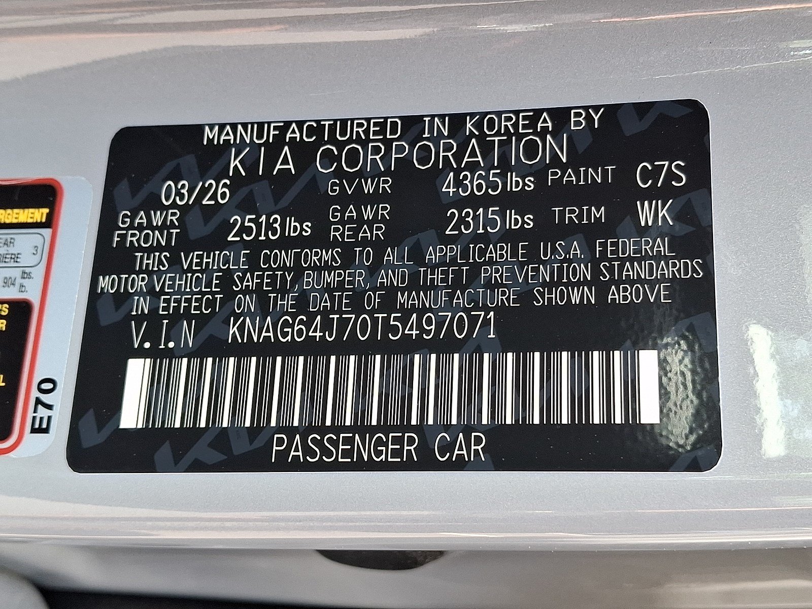 New 2026 Kia K5 GT-Line w/ GT-Line Red Interior Package FWD image 13